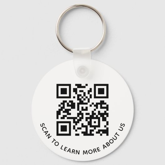 Porte-clés code QR en aluminium pour logo d'entrep (Recto)