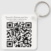 Porte-clés Code QR Entreprise de base (Dos)