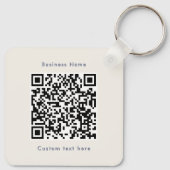 Porte-clés Code QR Entreprise Minimaliste Moderne USA 250ème (Dos)