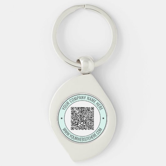 Porte-clés Code QR et texte personnalisé professionnel person (Devant)