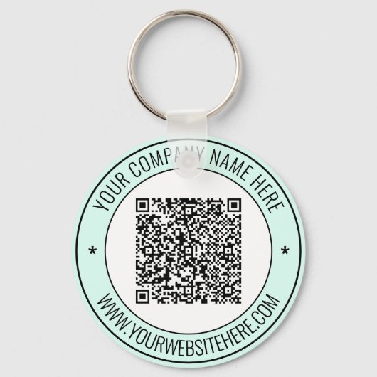 Porte-clés Code QR et texte personnalisé professionnel person (Recto)