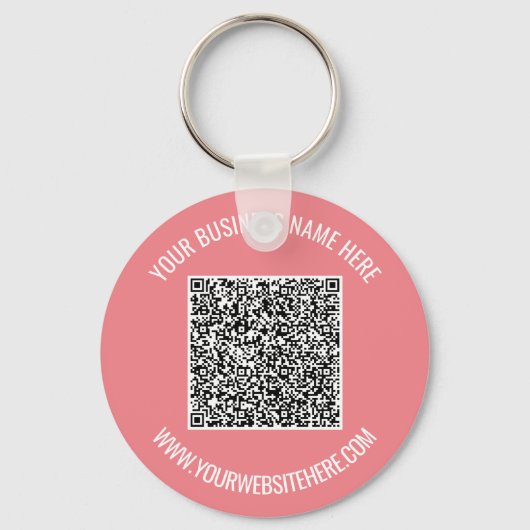 Porte-clés Code QR et texte personnalisé professionnel person (Recto)