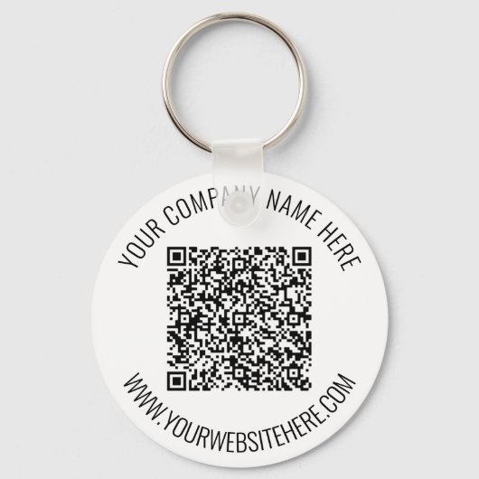 Porte-clés Code QR et texte personnalisé professionnel person (Recto)