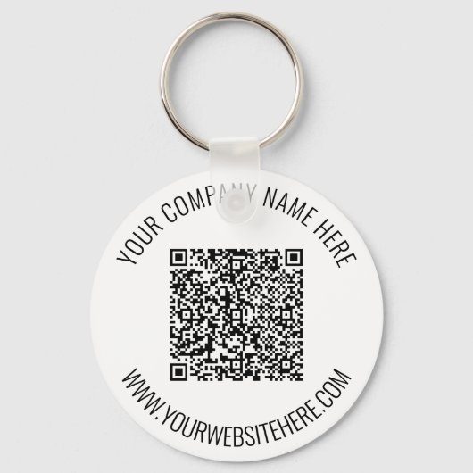 Porte-clés Code QR et texte personnalisé professionnel person (Recto)