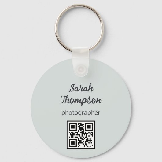 Porte-clés Code QR gris gris gris gris gris Abstrait (Verso)