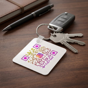 Porte-clés Code QR Instagram personnalisé