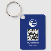 Porte-clés Code QR Logo Entreprise Professionnel B (Recto)