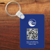 Porte-clés Code QR Logo Entreprise Professionnel B (Recto)