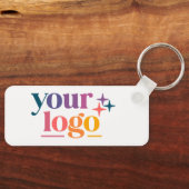 Porte-clés Code QR Logo Personnalisé Marque (Recto)