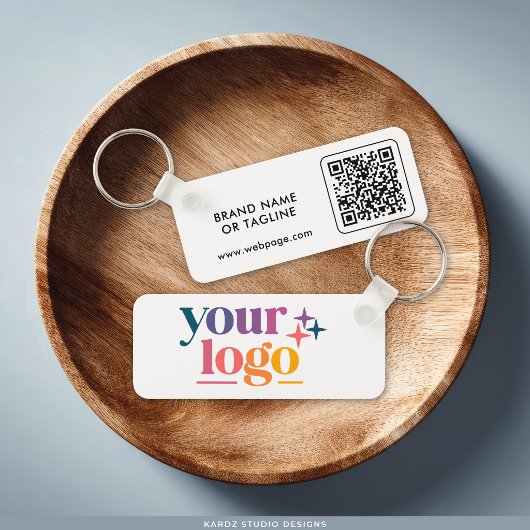 Porte-clés Code QR Logo Personnalisé Marque