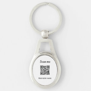 Porte-clés Code QR Logo professionnel Noir professionnel
