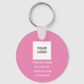 Porte-clés Code QR - Logo Professionnel Professionnel Personn (Verso)