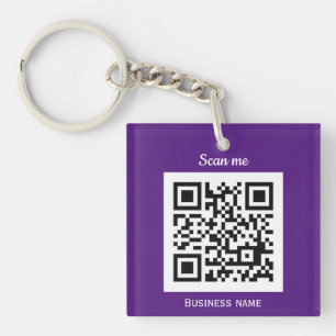 Porte-clés Code QR Logo Professionnel Professionnel Personnal