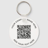 Porte-clés Code QR moderne promu (Verso)