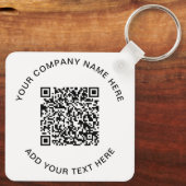 Porte-clés Code QR moderne promu (Verso)