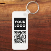 Porte-clés Code QR modifiable & Votre logo ou image d'entrepr (Verso)