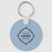 Porte-clés Code QR noir élégant et élégant (Recto)