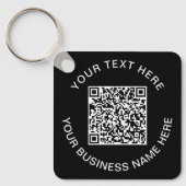 Porte-clés Code QR Noir Promotionnel (Recto)