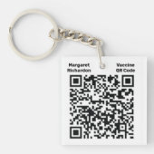 Porte-clés Code QR numérique - ID photo (Devant)