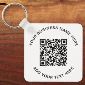Porte-clés Code QR ou logo promotionnel (Recto)