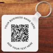 Porte-clés Code QR ou logo promotionnel (Verso)
