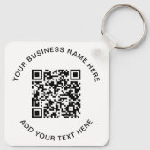 Porte-clés Code QR ou logo promotionnel (Dos)