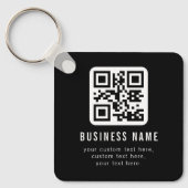 Porte-clés Code QR personnalisable & Conception de texte modi (Recto)