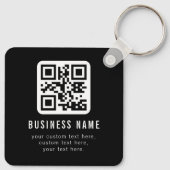 Porte-clés Code QR personnalisable & Conception de texte modi (Dos)