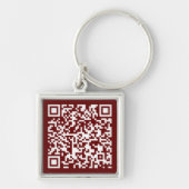 Porte-clés Code QR personnalisable Porte - clé Bourgogne (Devant)