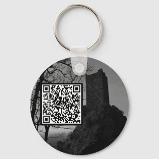 Porte-clés Code QR personnalisable Ruines du château gothique