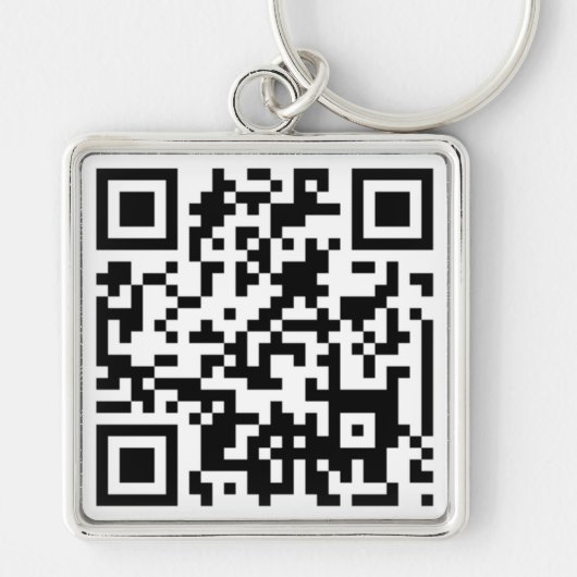 Porte-clés CODE QR personnalisé (Devant)