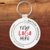 Porte-clés Code QR personnalisé et logo de marque professionn (Recto)