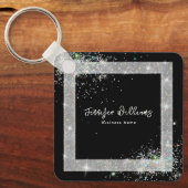 Porte-clés Code QR personnalisé Parties scintillant holograph (Recto)