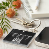 Porte-clés Code QR personnalisé pour concessionnaire automobi (Devant Droit)