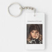 Porte-clés Code QR photo Entreprise d'affaires (Devant)