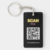Porte-clés Code QR professionnel personnalisé (Devant)