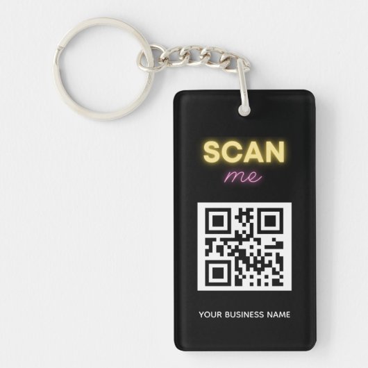 Porte-clés Code QR professionnel personnalisé (Devant)
