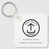 Porte-clés Code QR Promo du logo professionnel (Recto)