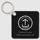 Porte-clés Code QR Promo du logo professionnel (Recto)