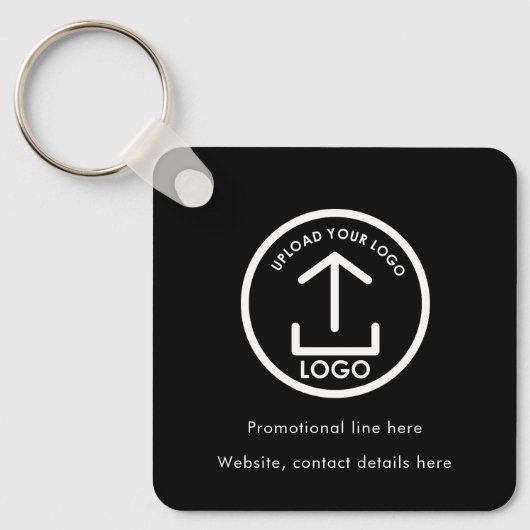 Porte-clés Code QR Promo du logo professionnel (Recto)