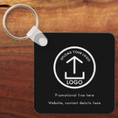 Porte-clés Code QR Promo du logo professionnel (Recto)