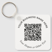 Porte-clés Code QR promotionnel d'entreprise (Recto)