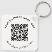 Porte-clés Code QR promotionnel d'entreprise (Dos)