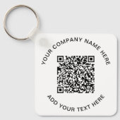 Porte-clés Code QR promotionnel moderne (Recto)