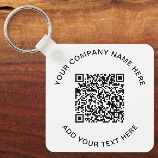 Porte-clés Code QR promotionnel moderne (Recto)
