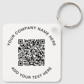 Porte-clés Code QR promotionnel moderne (Dos)