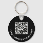 Porte-clés Code QR Promotionnel Noir (Recto)