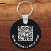 Porte-clés Code QR Promotionnel Noir (Recto)
