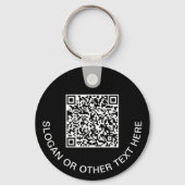Porte-clés Code QR Promotionnel Noir (Verso)