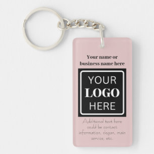 Porte-clés Code QR promotionnel utile pour entreprise rose bl